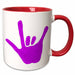 image of 11oz Two-Tone Red Mug