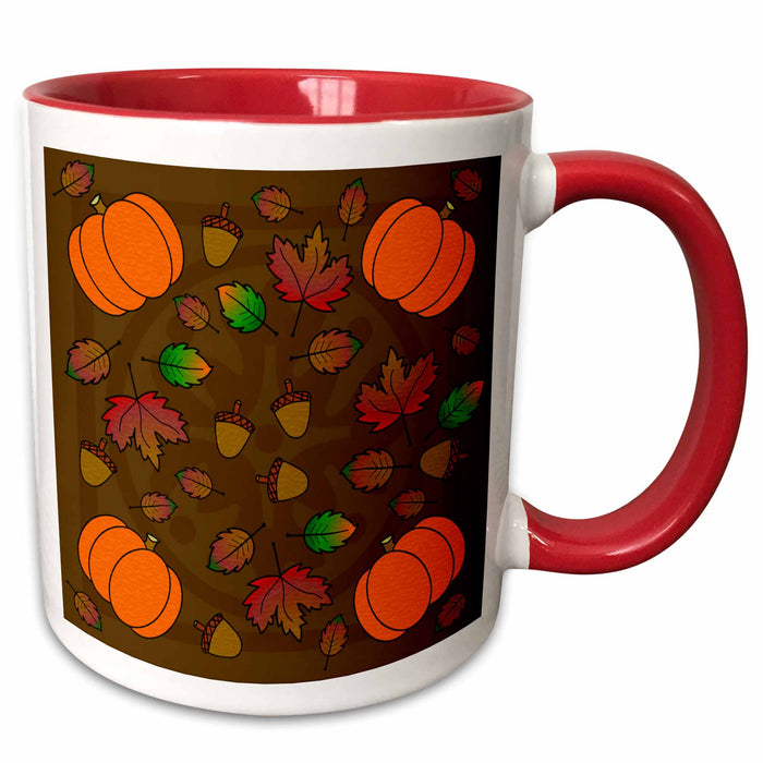 image of 11oz Two-Tone Red Mug