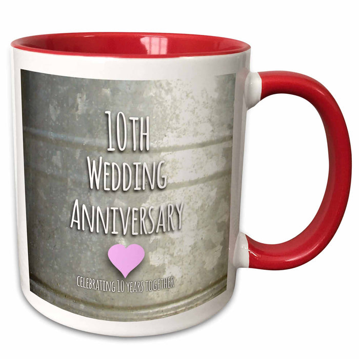 image of 11oz Two-Tone Red Mug