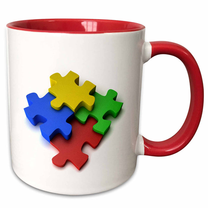 image of 11oz Two-Tone Red Mug