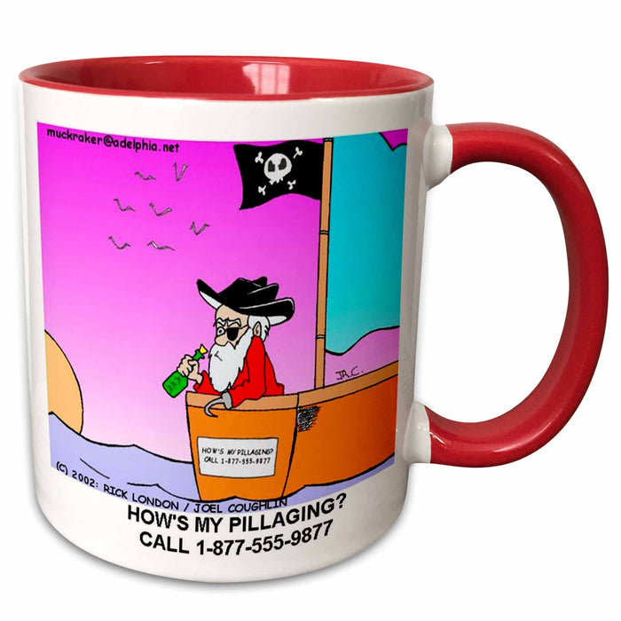 image of 15oz Two-Tone Red Mug