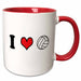image of 11oz Two-Tone Red Mug