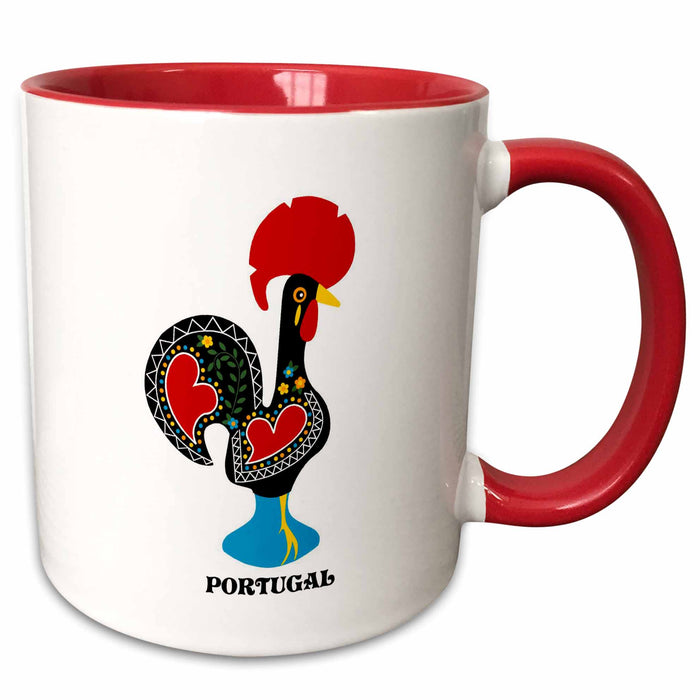 image of 11oz Two-Tone Red Mug