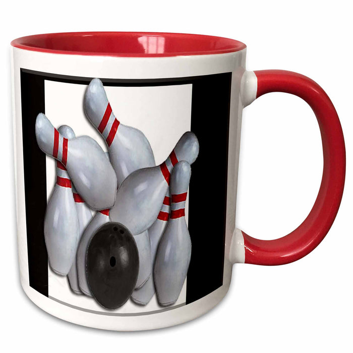 image of 11oz Two-Tone Red Mug