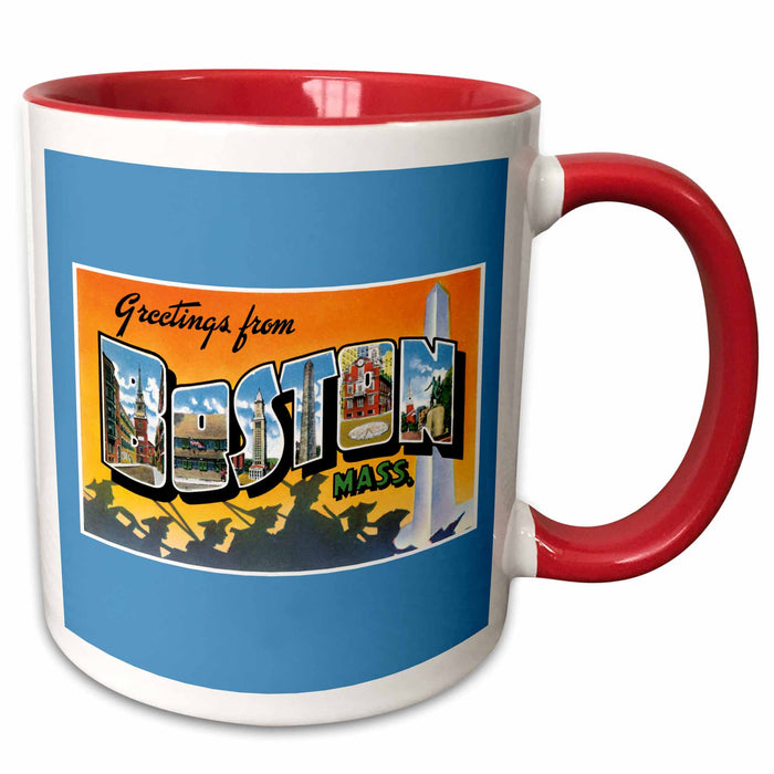 image of 11oz Two-Tone Red Mug