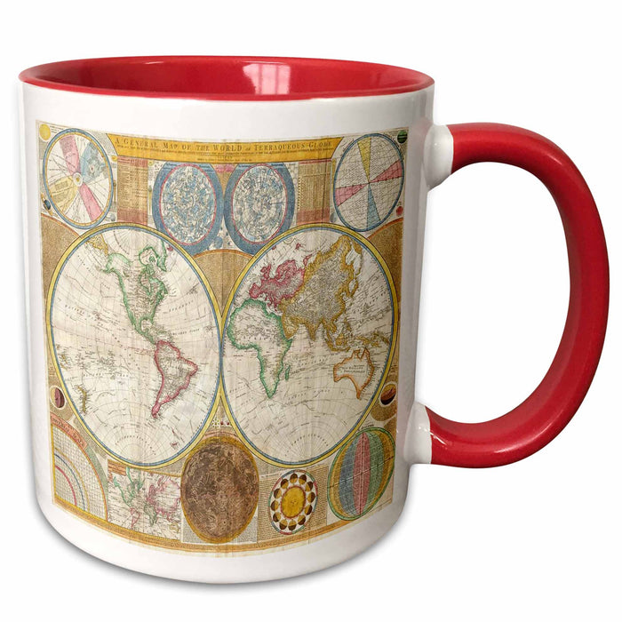 image of 11oz Two-Tone Red Mug