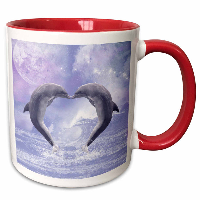 image of 15oz Two-Tone Red Mug