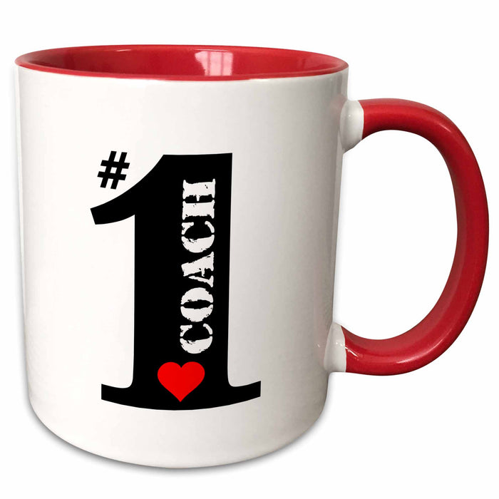 image of 11oz Two-Tone Red Mug