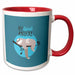 image of 11oz Two-Tone Red Mug