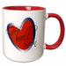 image of 15oz Two-Tone Red Mug