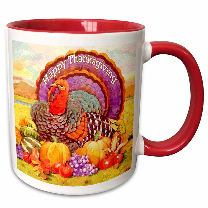 image of 15oz Two-Tone Red Mug