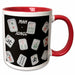 image of 11oz Two-Tone Red Mug