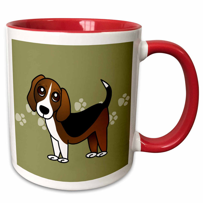 image of 15oz Two-Tone Red Mug