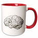 image of 15oz Two-Tone Red Mug