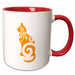 image of 11oz Two-Tone Red Mug