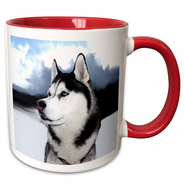 image of 11oz Two-Tone Red Mug