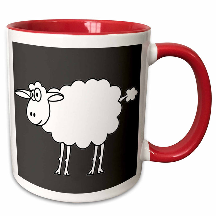 image of 15oz Two-Tone Red Mug