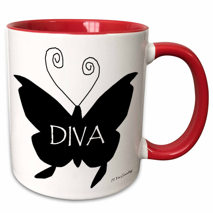 image of 11oz Two-Tone Red Mug