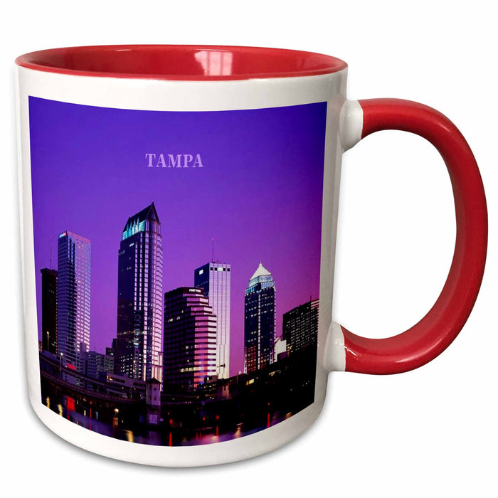 image of 11oz Two-Tone Red Mug