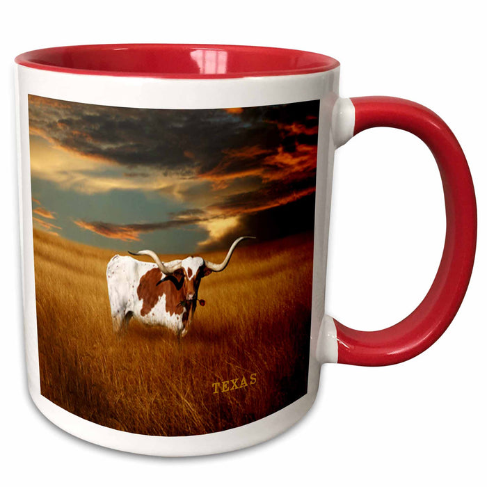 image of 15oz Two-Tone Red Mug