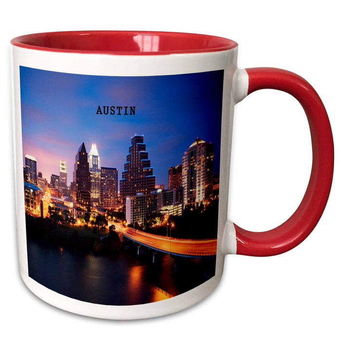 image of 11oz Two-Tone Red Mug