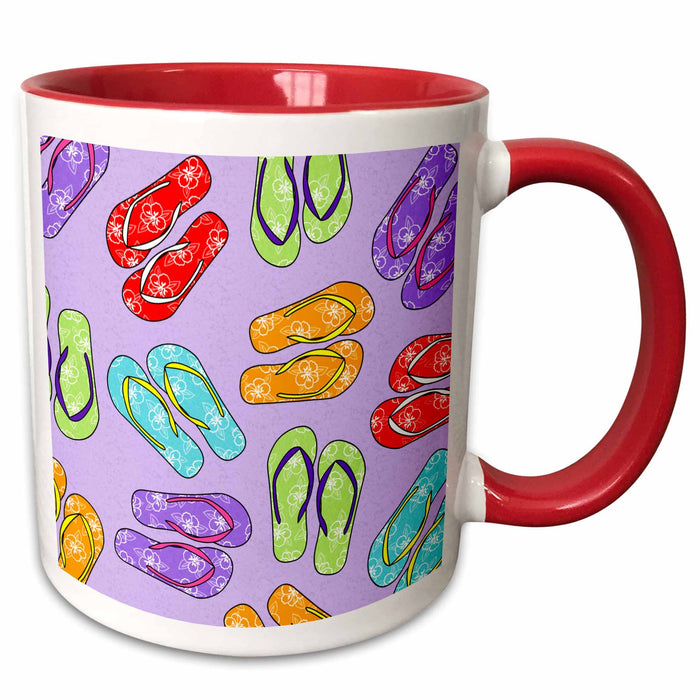 image of 11oz Two-Tone Red Mug