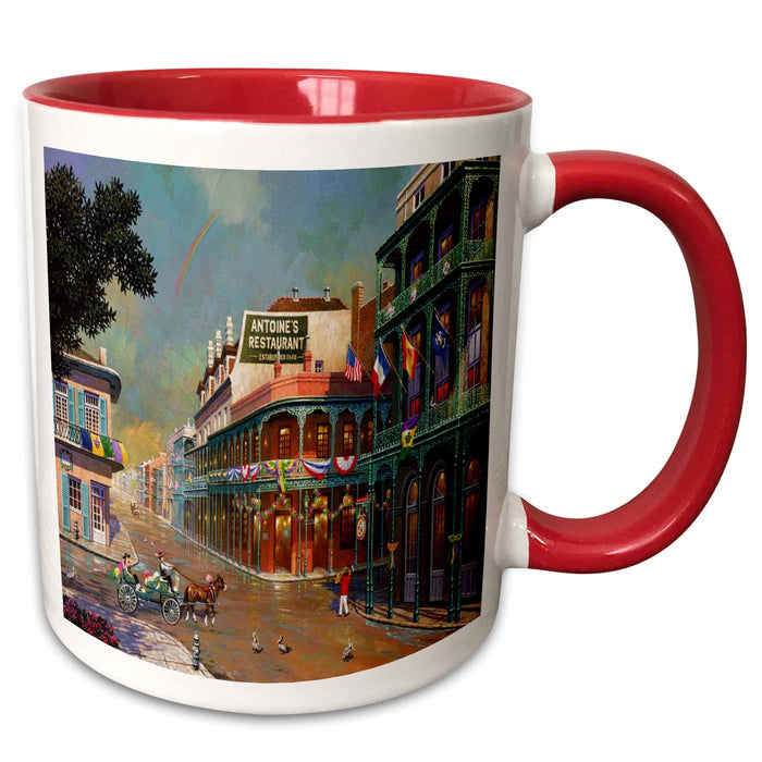 image of 15oz Two-Tone Red Mug