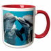 image of 11oz Two-Tone Red Mug