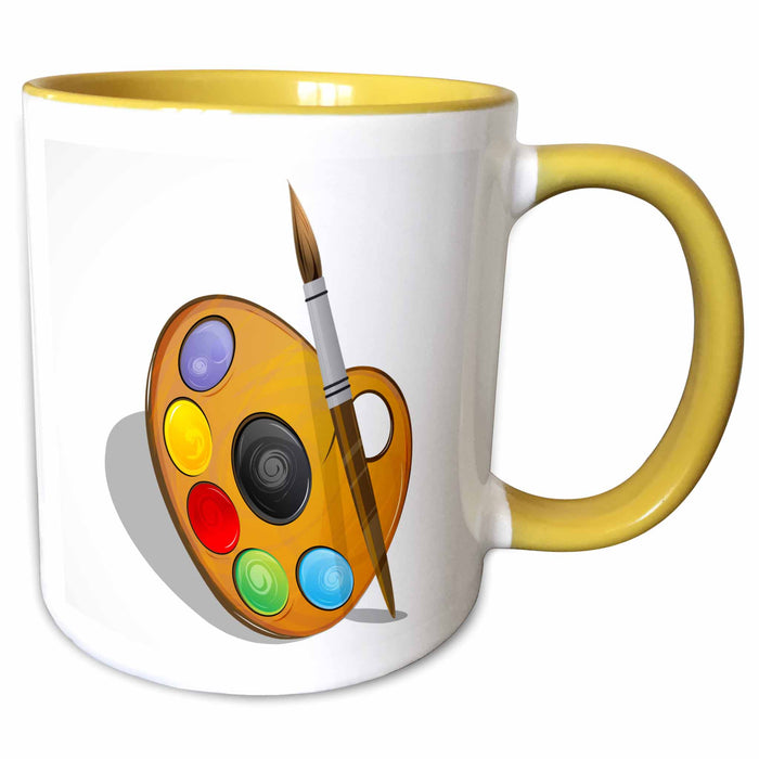 image of 11oz Two-Tone Yellow Mug