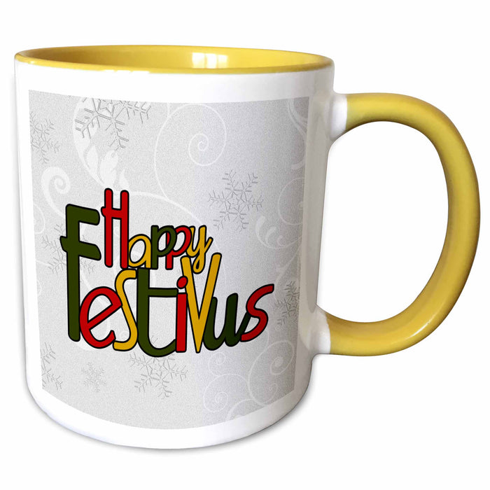 image of 11oz Two-Tone Yellow Mug