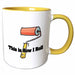 image of 11oz Two-Tone Yellow Mug