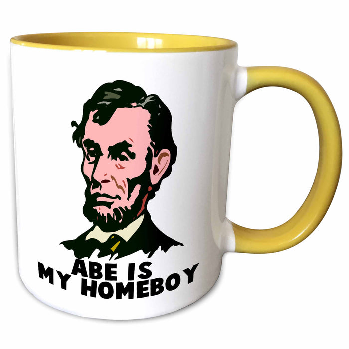 image of 11oz Two-Tone Yellow Mug