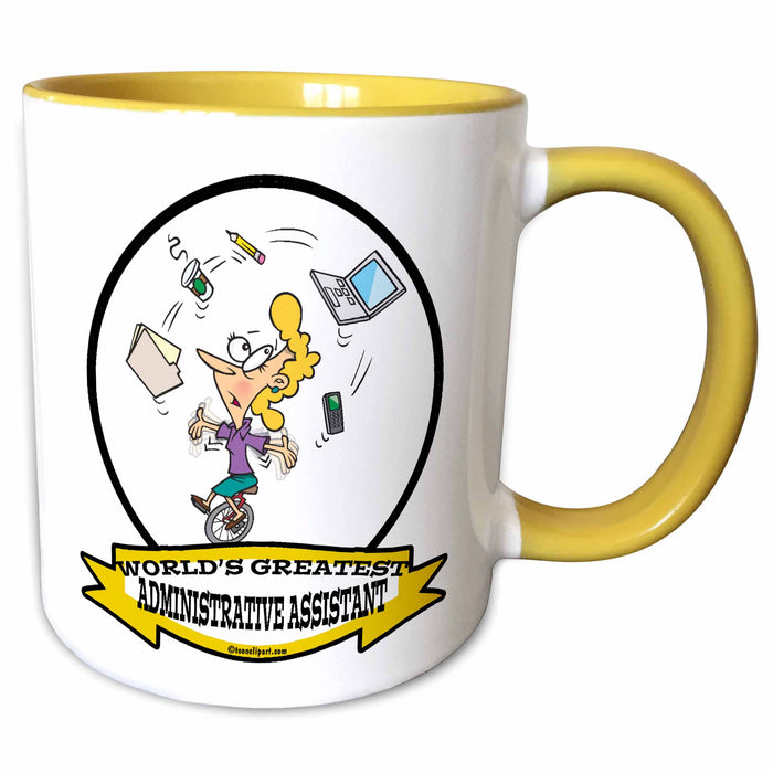 image of 15oz Two-Tone Yellow Mug