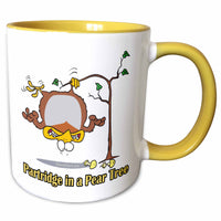 3dRose Dooni Designs Random Toons - Partridge in a Pear Tree - Mugs (mug_104276)