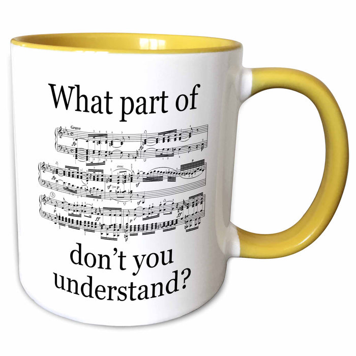 image of 11oz Two-Tone Yellow Mug