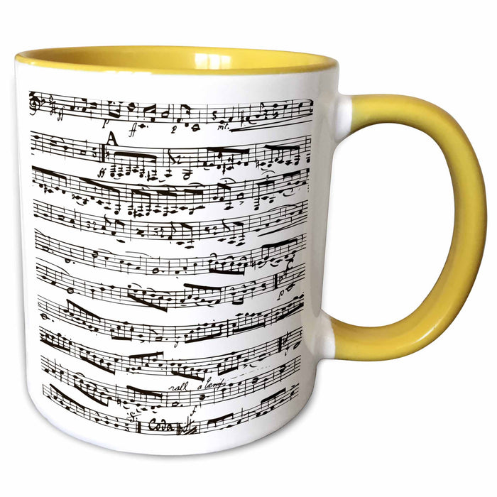 image of 11oz Two-Tone Yellow Mug