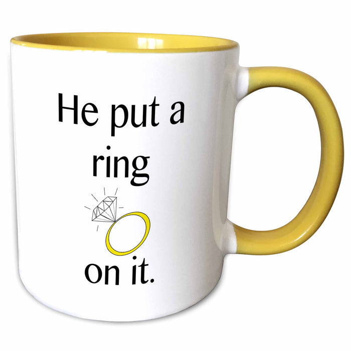 image of 15oz Two-Tone Yellow Mug