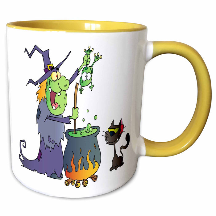 image of 11oz Two-Tone Yellow Mug