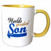 image of 11oz Two-Tone Yellow Mug