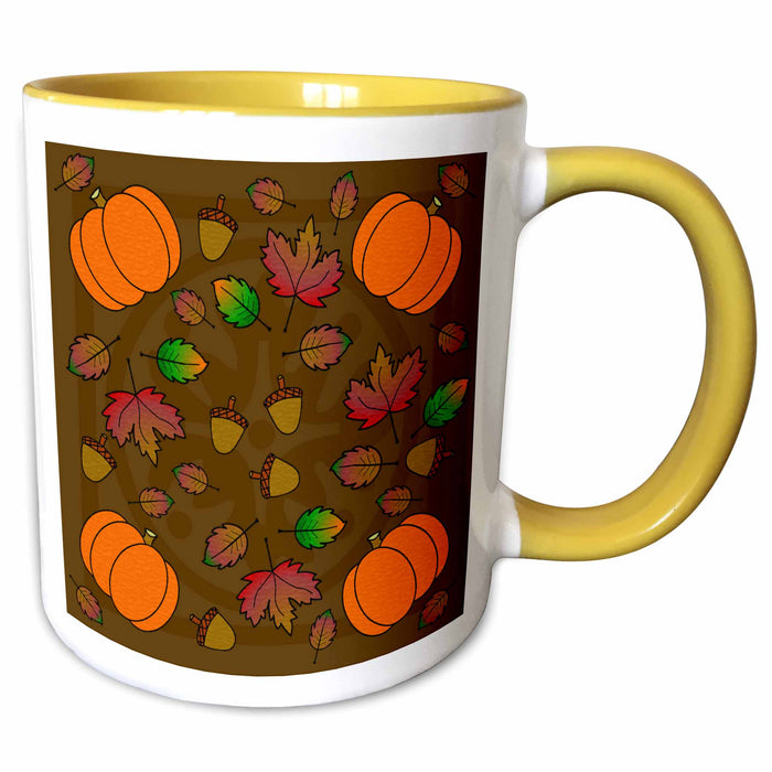 image of 11oz Two-Tone Yellow Mug