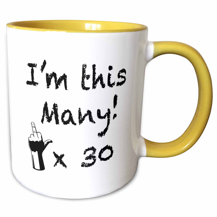 image of 15oz Two-Tone Yellow Mug