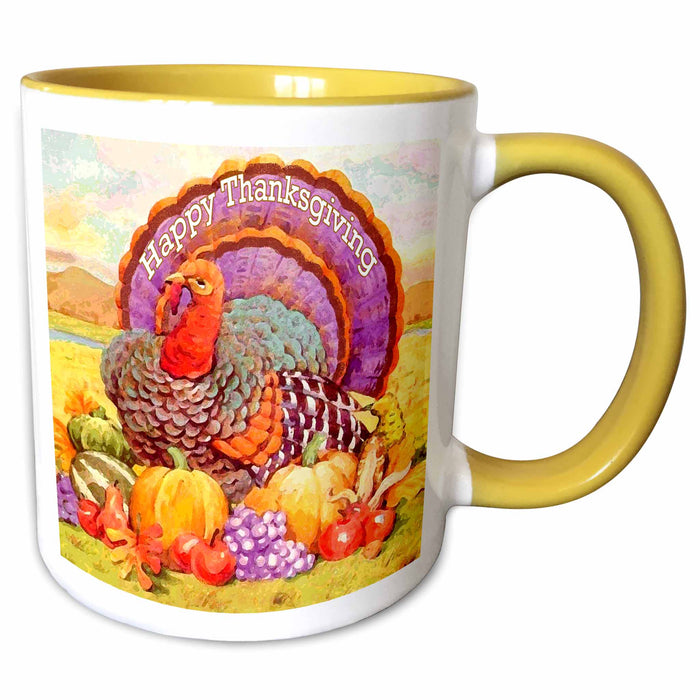 image of 11oz Two-Tone Yellow Mug