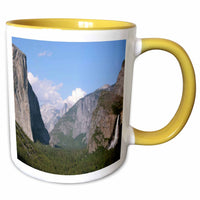 3dRose El Capitan and Bridalveil Falls in Yosemite National Park - Mugs (mug_36441)