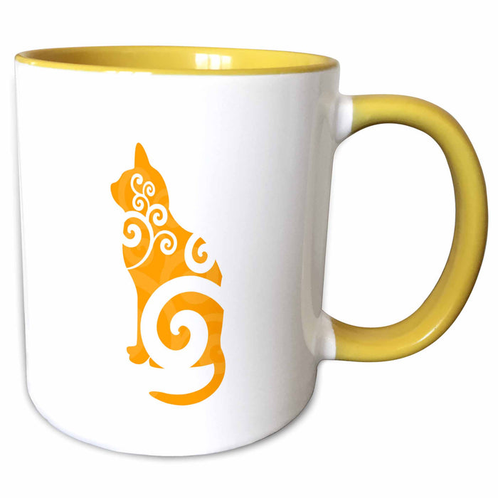 image of 15oz Two-Tone Yellow Mug