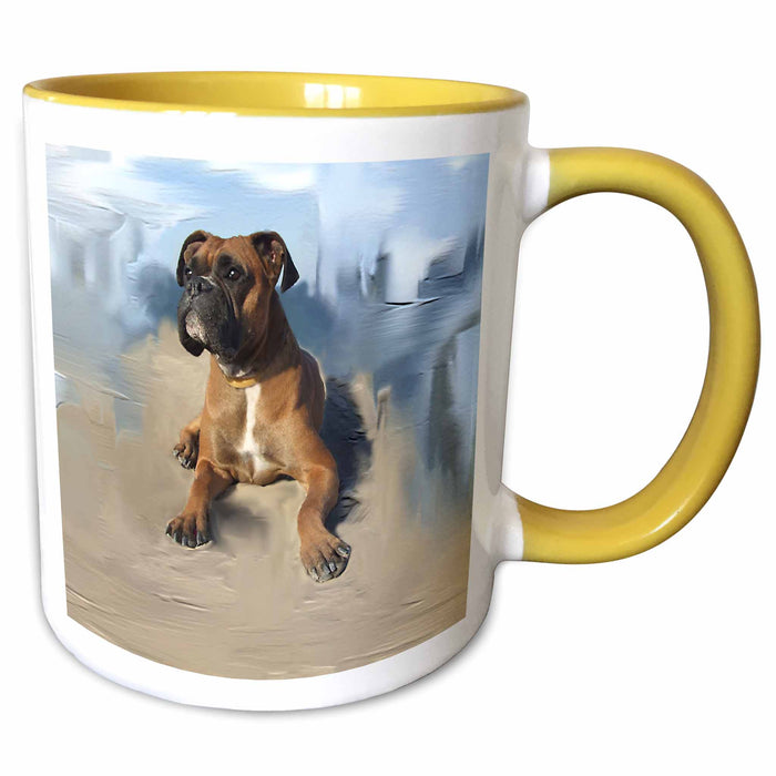 image of 11oz Two-Tone Yellow Mug