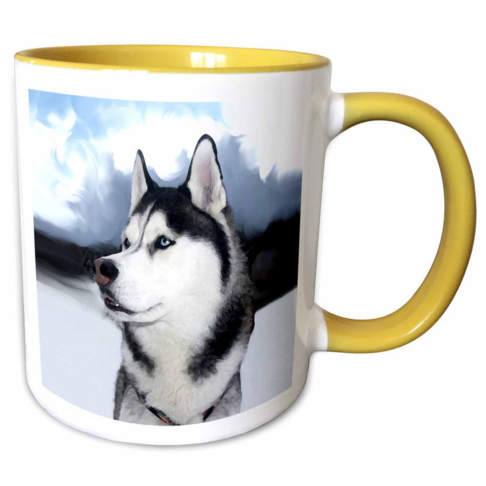 image of 11oz Two-Tone Yellow Mug