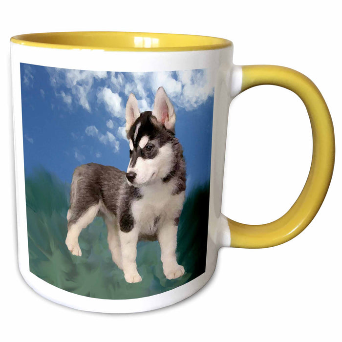 image of 15oz Two-Tone Yellow Mug