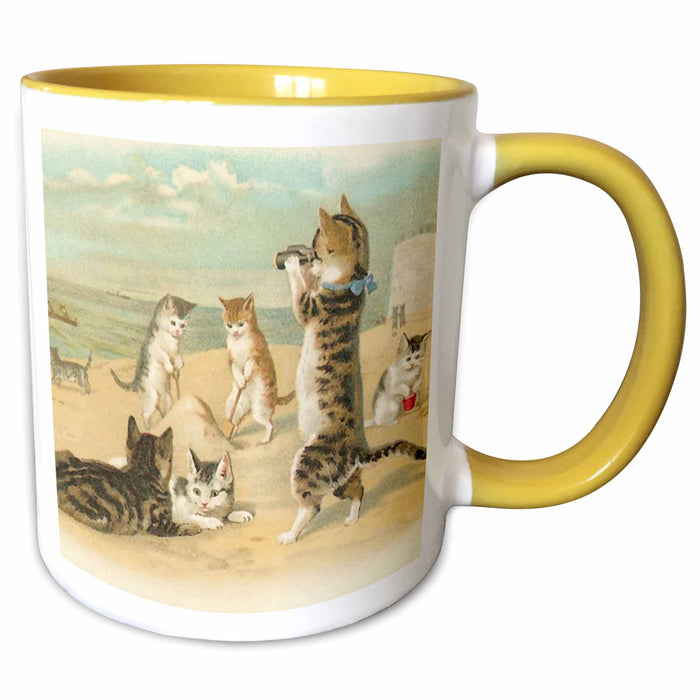 image of 11oz Two-Tone Yellow Mug