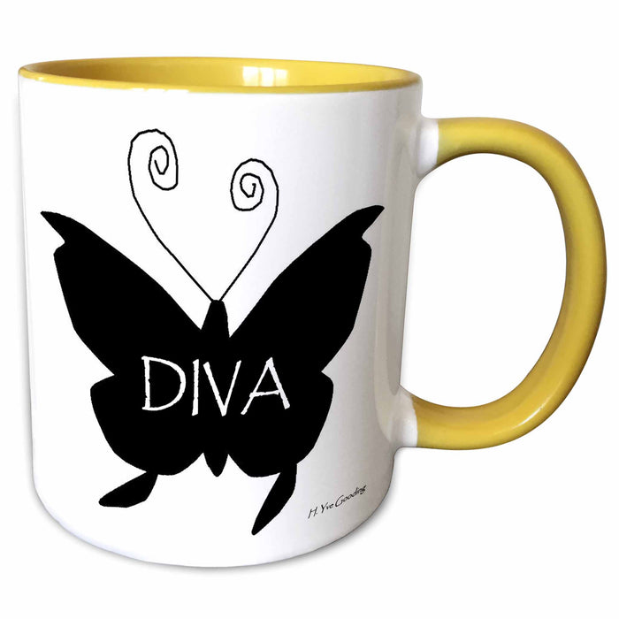 image of 11oz Two-Tone Yellow Mug