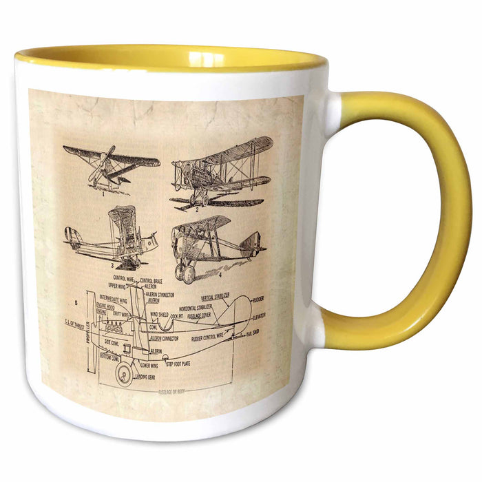 image of 11oz Two-Tone Yellow Mug